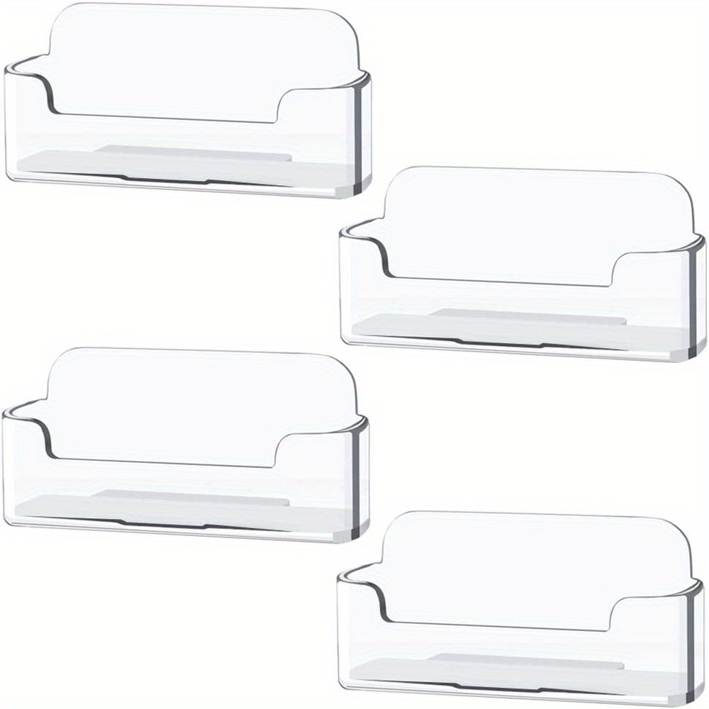 Place Card Holder - 4pcs/8pcs/16pcs Clear Plastic Business Card Holder,Acrylic