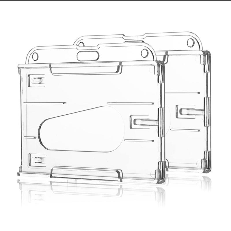 Place Card Holder - Transparent Cards Slots ID Tag Badge