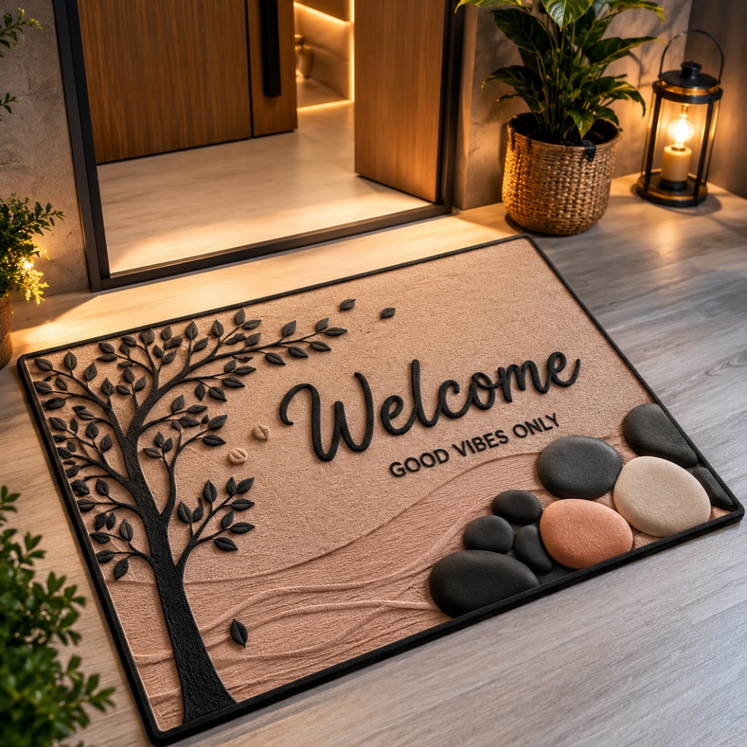 Good Floral & Wedding Decor Supply - Tree Pebble Welcome Wire Loop Door