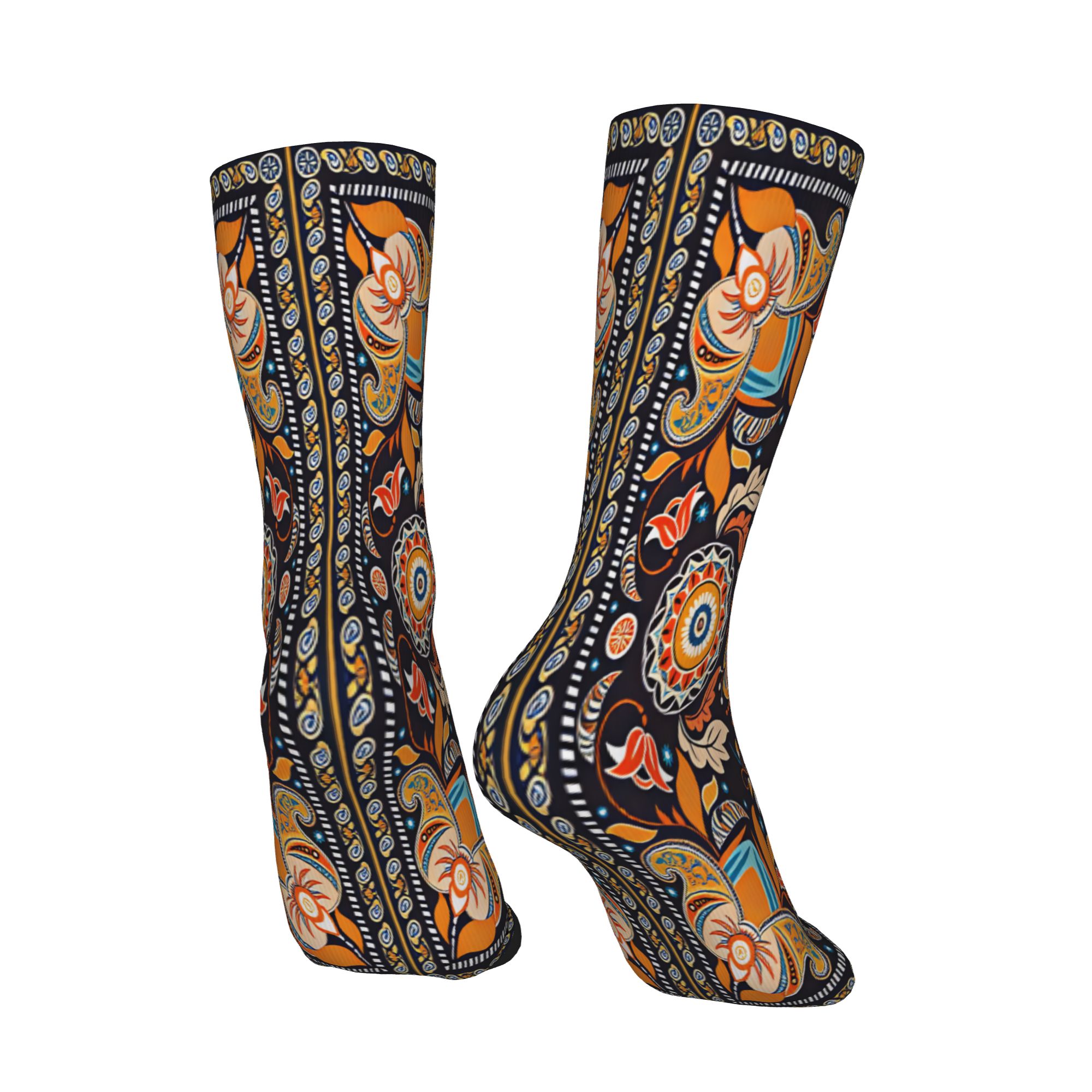 Navy Orange Folk Floral Mandal - огляд і ціна Good Floral & Wedding Decor Supply