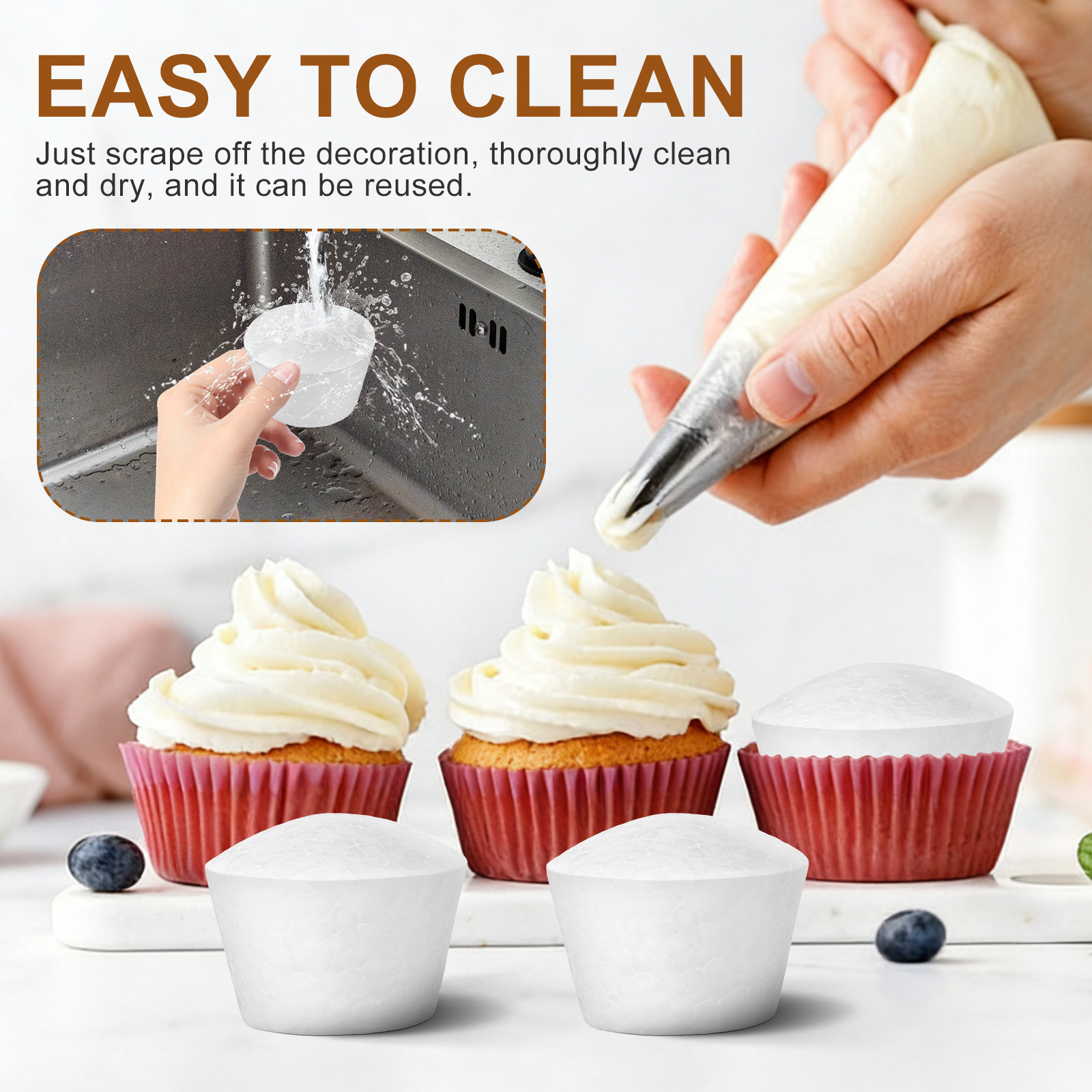 20Pcs Cake DIY Cupcake Foams S - огляд і ціна Wedding Cake Supply