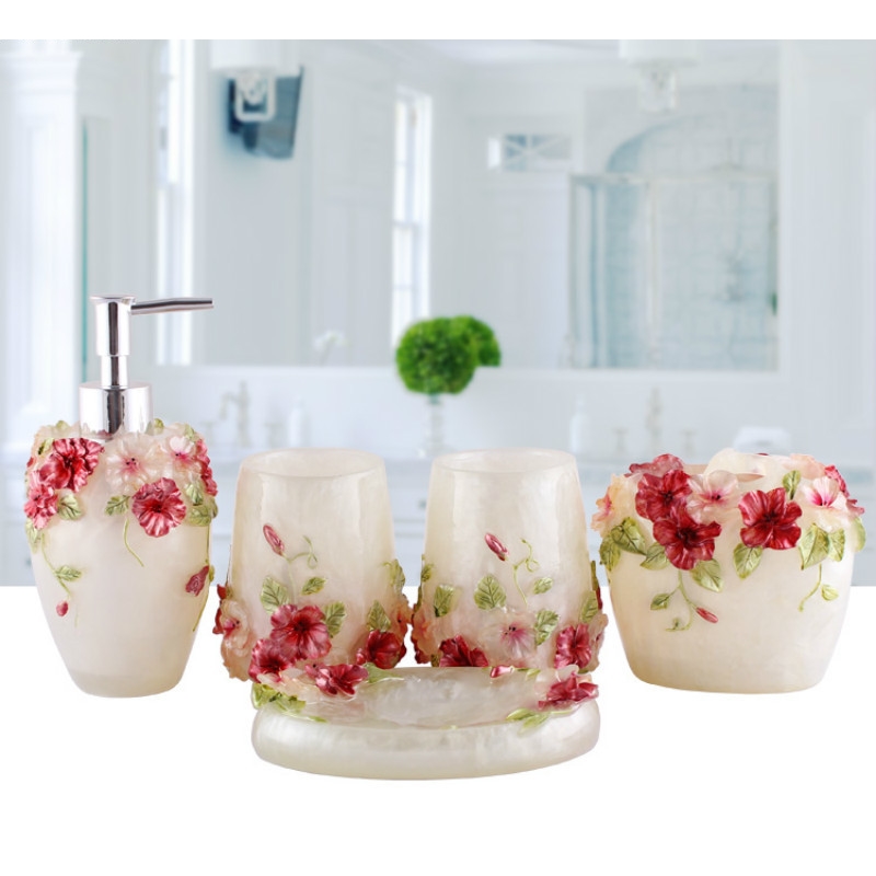 European Style Emboss Resin Ba - огляд і ціна Wedding Bathroom Supply Kit