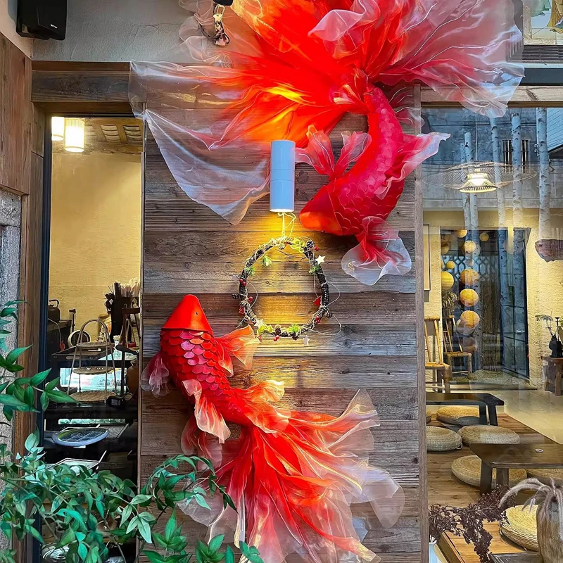 1Pc Handmade Red Fish Koi Scen - огляд і ціна Wedding Supply Shops