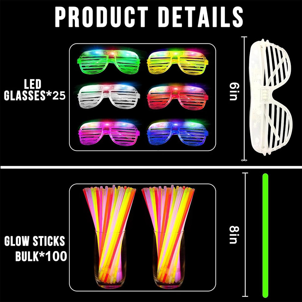 136Pack Glow in The Dark Light - огляд і ціна Wedding Supply Bulk