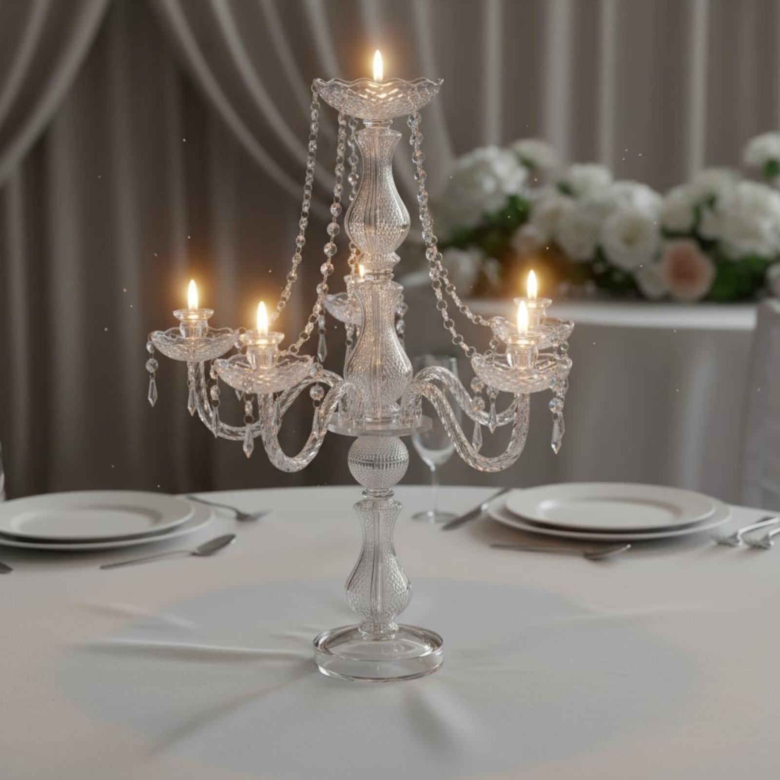 Crystal Candelabra Elegant Wed - огляд і ціна Unity Candle Set