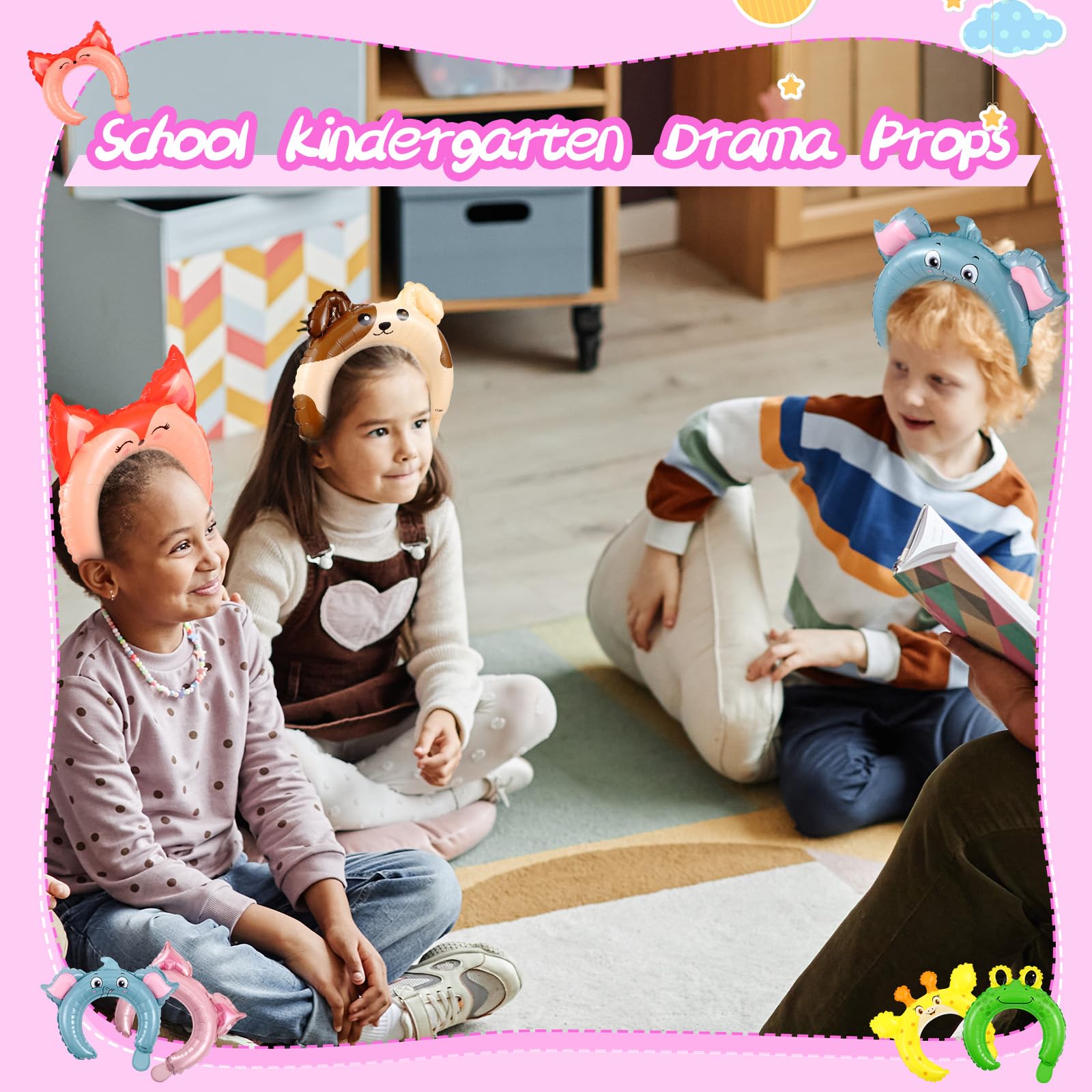 24 Pcs Farm Zoo Animal Inflata - огляд і ціна Wedding Zoo