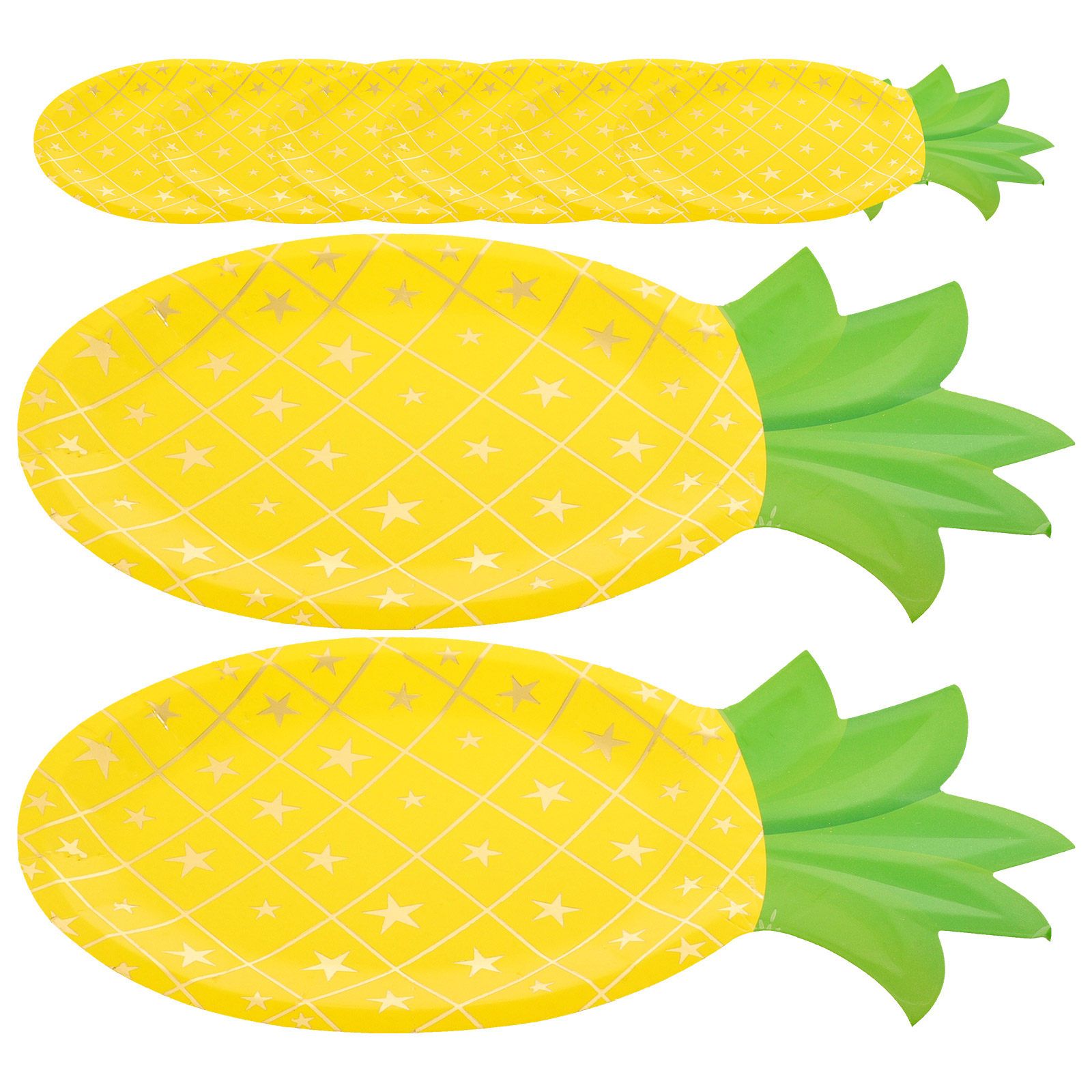 8Pcs Pineapple Paper Plates Di - огляд і ціна Wedding Supply Bulk