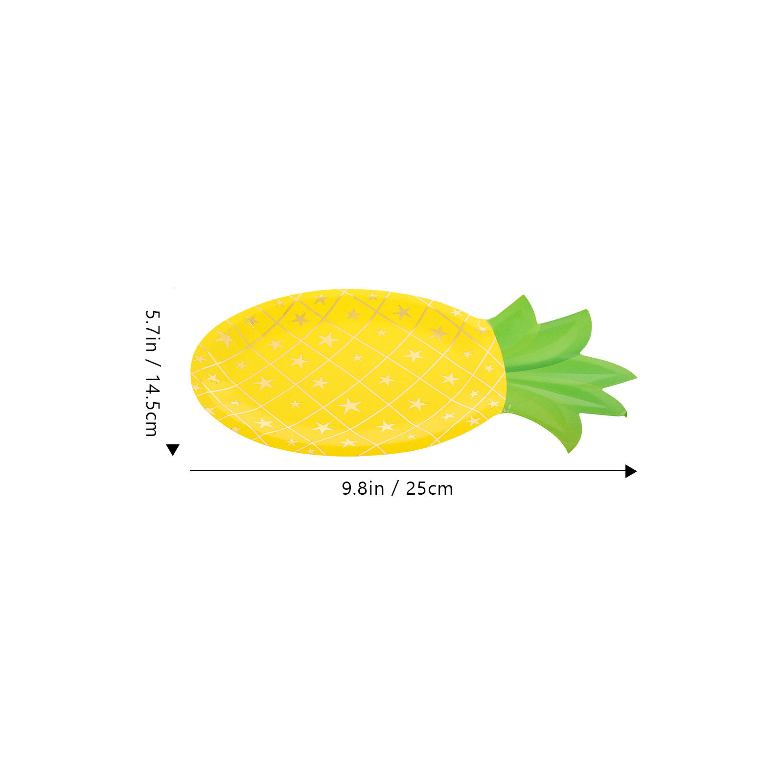 8Pcs Pineapple Paper Plates Di - огляд і ціна Wedding Supply Bulk