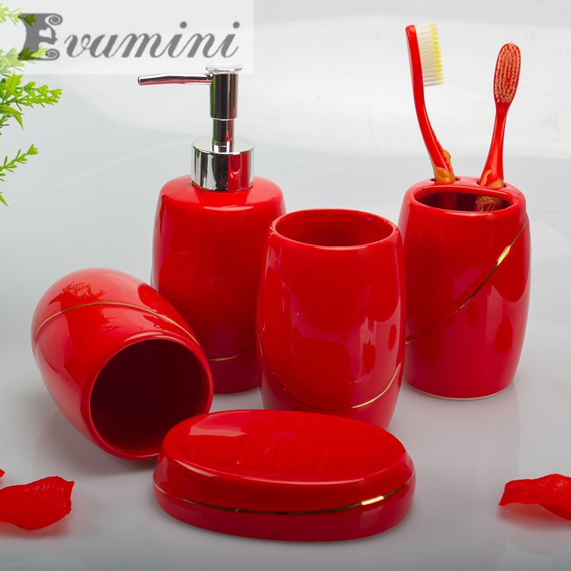 Wedding Gift for Bathroom/Red  - огляд і ціна Wedding Bathroom Supply Kit