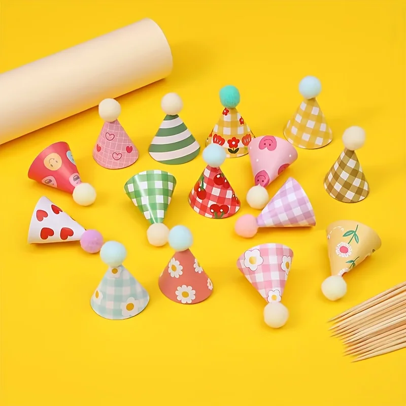 15Pcs/SET Mini Birthday Hat Ca - огляд і ціна Wedding Cake Supply