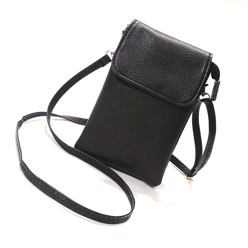 Women Leather Crossbody Phone  - огляд і ціна Place Card Holder
