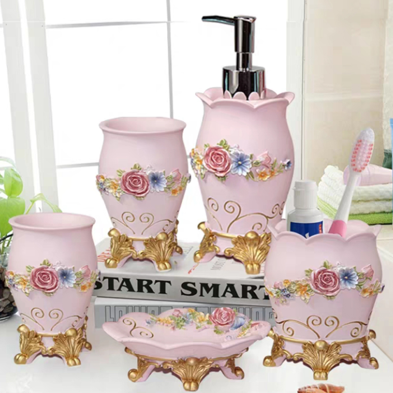 5pcs Fashion Bathroom Supplies - огляд і ціна Wedding Bathroom Supply Kit
