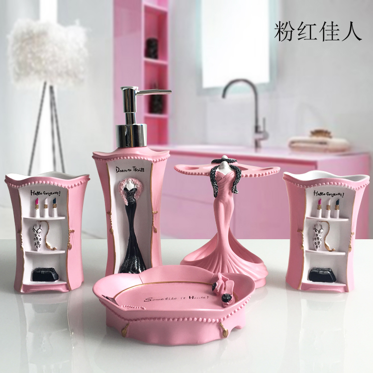 5pcs Fashion Bathroom Supplies - огляд і ціна Wedding Bathroom Supply Kit