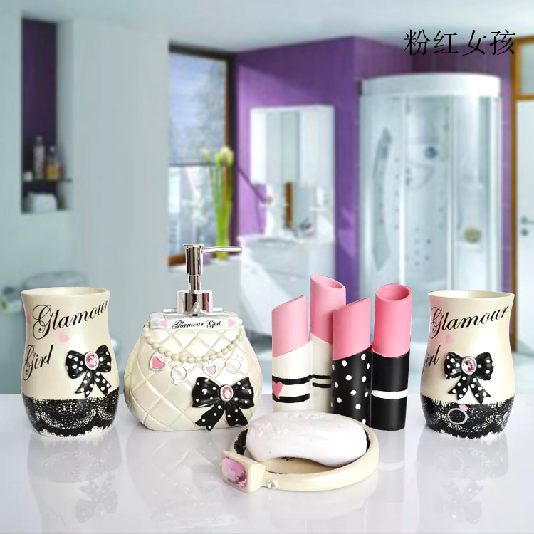 5pcs Fashion Bathroom Supplies - огляд і ціна Wedding Bathroom Supply Kit