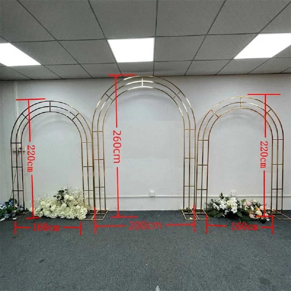 Metallic Gold Wedding Arch Sta - огляд і ціна The Wedding Supply Store