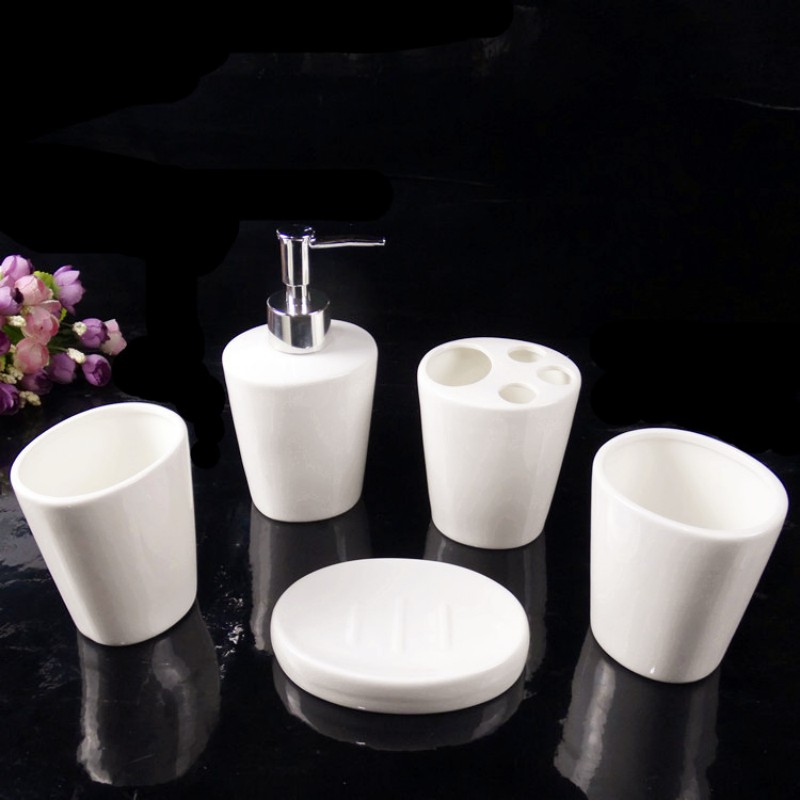 White Ceramic Bathroom Supplie - огляд і ціна Wedding Bathroom Supply Kit